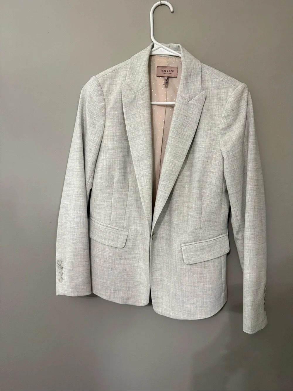 Light Gray Men's Blazer - Classic Single-Breasted Fit